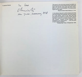 Christo. (1935 - 2020) Signed Catalogue Collection