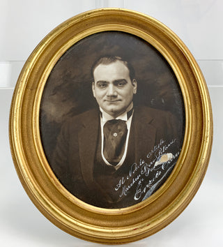 Caruso, Enrico. (1873-1921)  Large Signed Oval Format Mishkin Photograph