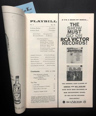 Blitzstein, Marc. (1905–1964) & Giannini, Vittorio. (1903–1966) & Moore, Douglas. (1893–1969) Signed Playbill