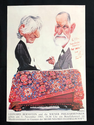 Bernstein, Leonard. (1918–1990) Signed Poster