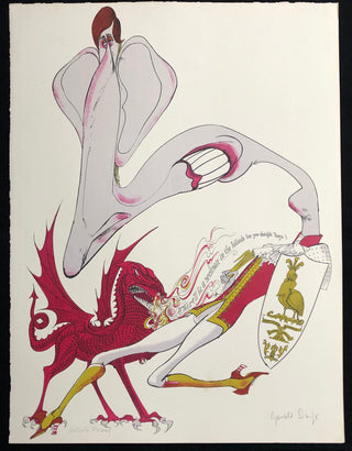 [Prince Charles] Scarfe, Gerald. (b. 1936) Prince Charles' Investiture - Signed Artist's Proof