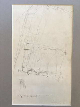 [Literature & Art] [Architecture] Johnson, Philip. (1906–2005) Collection of Original Drawings, 1963 - 2001