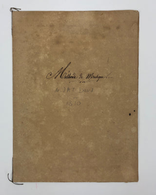 [Music Pedagogy] Méthode de Musique - Nineteenth-Century Music Manuscript