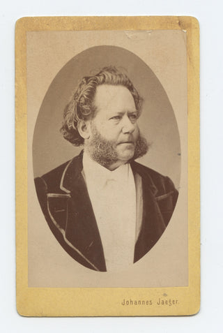 Ibsen, Henrik. (1828-1906) Carte de Visite Photograph