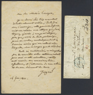 Ingres, Jean-Auguste-Dominique. (1780–1867) Autograph Letter