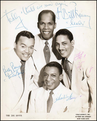 Ink Spots. Signed Photograph