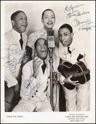 Ink Spots. Signed Photograph