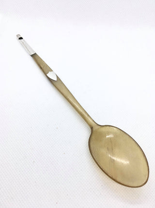 [Whistle Spoon] Antique Edwardian Novelty Horn and Silver Whistle Spoon