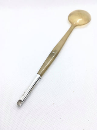 [Whistle Spoon] Antique Edwardian Novelty Horn and Silver Whistle Spoon