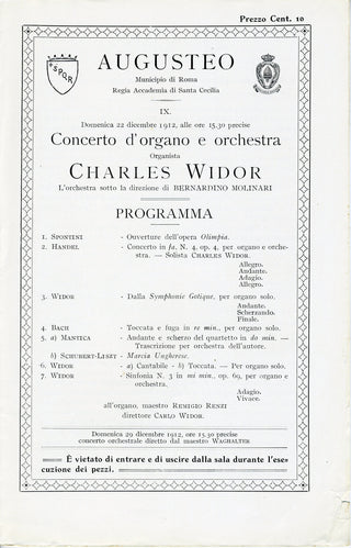 [Strauss, Richard. (1864–1949)] [Toscanini, Arturo. (1867–1957)] [Widor, Charles-Marie. (1844–1937)] [D'Indy, Vincent. (1851–1931)] [Mascagni, Pietro. (1862–1945)] [Walter, Bruno. (1876–1962)] [Mancinelli, Luigi. (1848–1921)] [Mengelberg, Willem. (1871–19