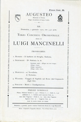 [Strauss, Richard. (1864–1949)] [Toscanini, Arturo. (1867–1957)] [Widor, Charles-Marie. (1844–1937)] [D'Indy, Vincent. (1851–1931)] [Mascagni, Pietro. (1862–1945)] [Walter, Bruno. (1876–1962)] [Mancinelli, Luigi. (1848–1921)] [Mengelberg, Willem. (1871–19