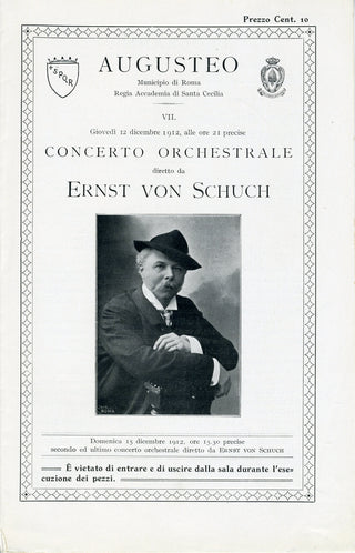 [Strauss, Richard. (1864–1949)] [Toscanini, Arturo. (1867–1957)] [Widor, Charles-Marie. (1844–1937)] [D'Indy, Vincent. (1851–1931)] [Mascagni, Pietro. (1862–1945)] [Walter, Bruno. (1876–1962)] [Mancinelli, Luigi. (1848–1921)] [Mengelberg, Willem. (1871–19