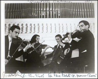 [String Quartets] Quartetto Italiano. (1945–1980) Signed Photograph