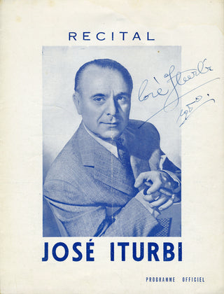 Iturbi, José. (1895–1980) Signed Program