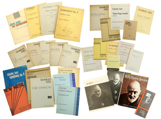 Ives, Charles. (1874–1954) Collection of Printed Vocal and Instrumental Music