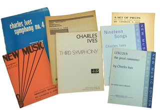 Ives, Charles. (1874–1954) Collection of Printed Vocal and Instrumental Music