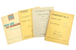 Ives, Charles. (1874–1954) Collection of Printed Vocal and Instrumental Music