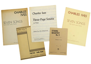 Ives, Charles. (1874–1954) Collection of Printed Vocal and Instrumental Music