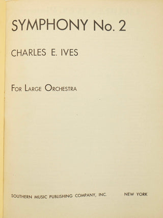 Ives, Charles. (1874–1954) Collection of Printed Vocal and Instrumental Music