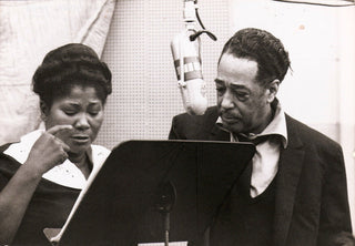 Jackson, Mahalia. (1911–1972) & Ellington, Duke. (1899–1974) Original Photograph in the Studio