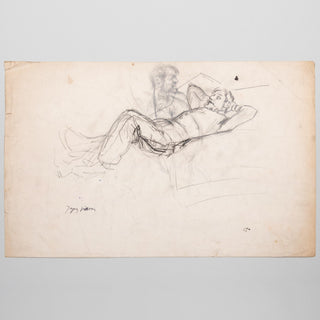 Villon, Jacques. (1875–1963) Figure Study (drawing)