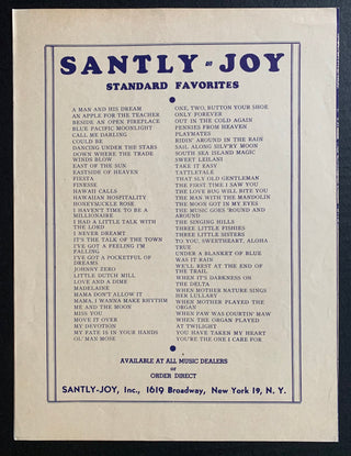 [Sailor Style] Jaffe, Moe. (1901–1972) "Bell Bottom Trousers" - Sheet Music