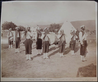 [Jamaican Music] Albumen Photograph of the Kingston Drum and Fife Corps