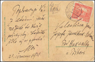 Janacek, Leos. (1854 - 1928) Humorous Autograph Signed Note on Postcard