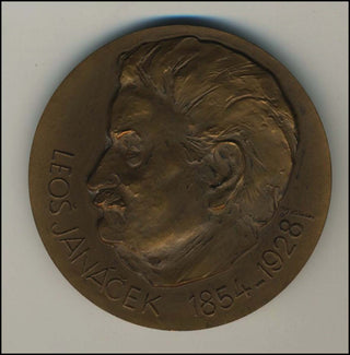 Janacek, Leos. (1854 - 1928) Bronze Portrait Medal