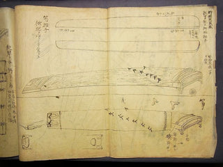 [Japanese Music] Original Drawings of Imperial Court Instruments