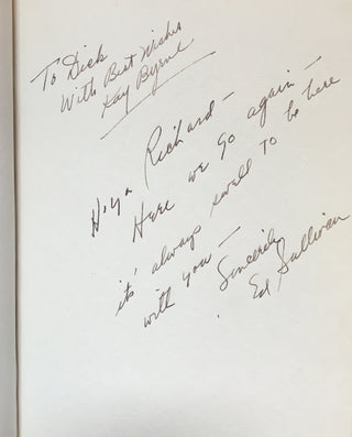 [Autograph Album] Sinatra, Frank. (1915–1998) & Ellington, Duke. (1899–1974) & Calloway, Cab. (1907–1994) & Krupa, Gene. (1909–1973) & Adler, Larry. (1914–2001) & Dorsey, Jimmy. (1904–1957) & Dorsey, Tommy. (1905–1956) & Sullivan, Ed. (1901–1974) & Crosby