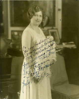 Jenkins, Florence Foster. (1868-1944) Original Photograph Inscribed to her Accompanist