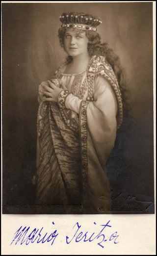 [Wagner, Richard. (1813–1883)] [WAGNERIAN SINGERS] Jeritza, Maria. (1887–1982) Signed Photograph in Tannhauser