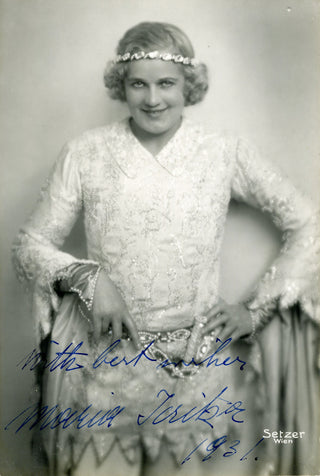 Jeritza, Maria. (1887–1982) Original Signed Setzer Photograph