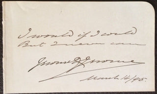 Jerome, Jerome K. (1859–1927) Autograph Quotation Signed