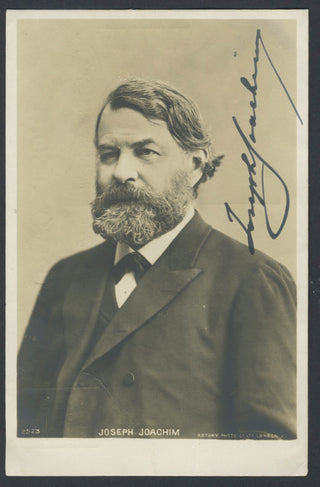 Joachim, Joseph. (1831–1907) Signed Postcard Photograph