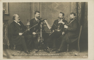 Joachim, Joseph.  (1831-1907) Postcard Photograph of the Joachim Quartet