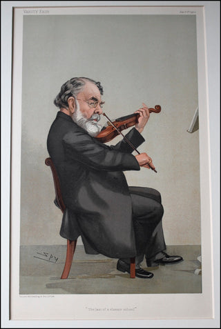 [Joachim, Joseph.  (1831-1907)] "The last of a classic school" - Vanity Fair cartoon, July 5, 1905.