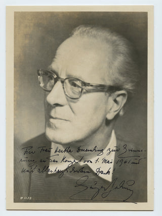 Jochum, Eugen. (1902–1987) Signed Photograph