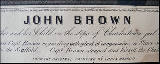 [Civil War] Currier & Ives John Brown Meeting the Enslaved Mother and Her Child on the Steps of Charlestown Jail on His Way to Execution.