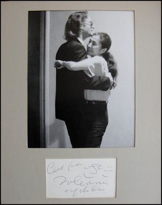 [Beatles] Lennon, John. (1940 - 1980) &amp; Ono, Yoko. (b.1933) Signed Self-Caricatures