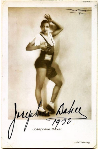 Baker, Josephine. (1906–1975) Signed Photograph