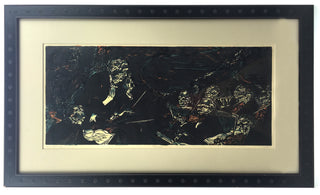 Jules, Mervin. (1912–1994) "The Conductor" (Richard Strauss?) - Original Woodcut Print