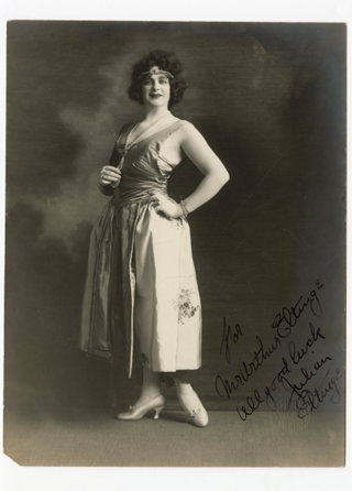 Eltinge, Julian. (1881–1941) Signed Photograph in Drag