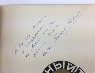 [Russian Theater] Zelikson, Michael; editor. [Rubinstein, Raphael] The Artist of the Kamerni Theater 1914-1934 - INSCRIBED