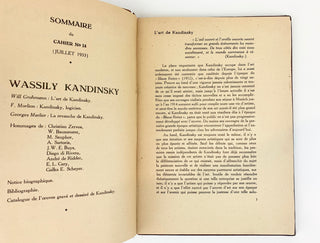 Kandinsky, Wassily. (1866–1944) [Rivera, Diego. (1886–1957)] Cahier XIV - Signed and Inscribed to Diego Rivera