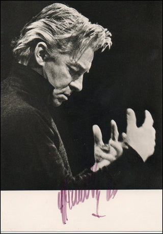 Karajan, Herbert von. (1908–1989) Signed Photograph