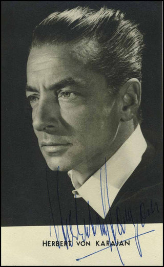 [Conductor] Karajan, Herbert von. (1908–1989) Signed Photograph