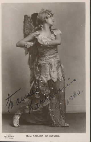 Karsavina, Tamara. (1885–1978) Signed Photograph