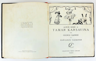 Karsavina, Tamara. (1885–1978) [(BARBIER, George) VAUDOYER, Jean-Louis.] Album dédié à Tamar Karsavina